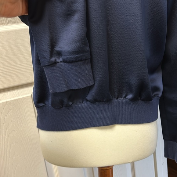 hinge Satin Bomber Jacket - Picture 5 of 10